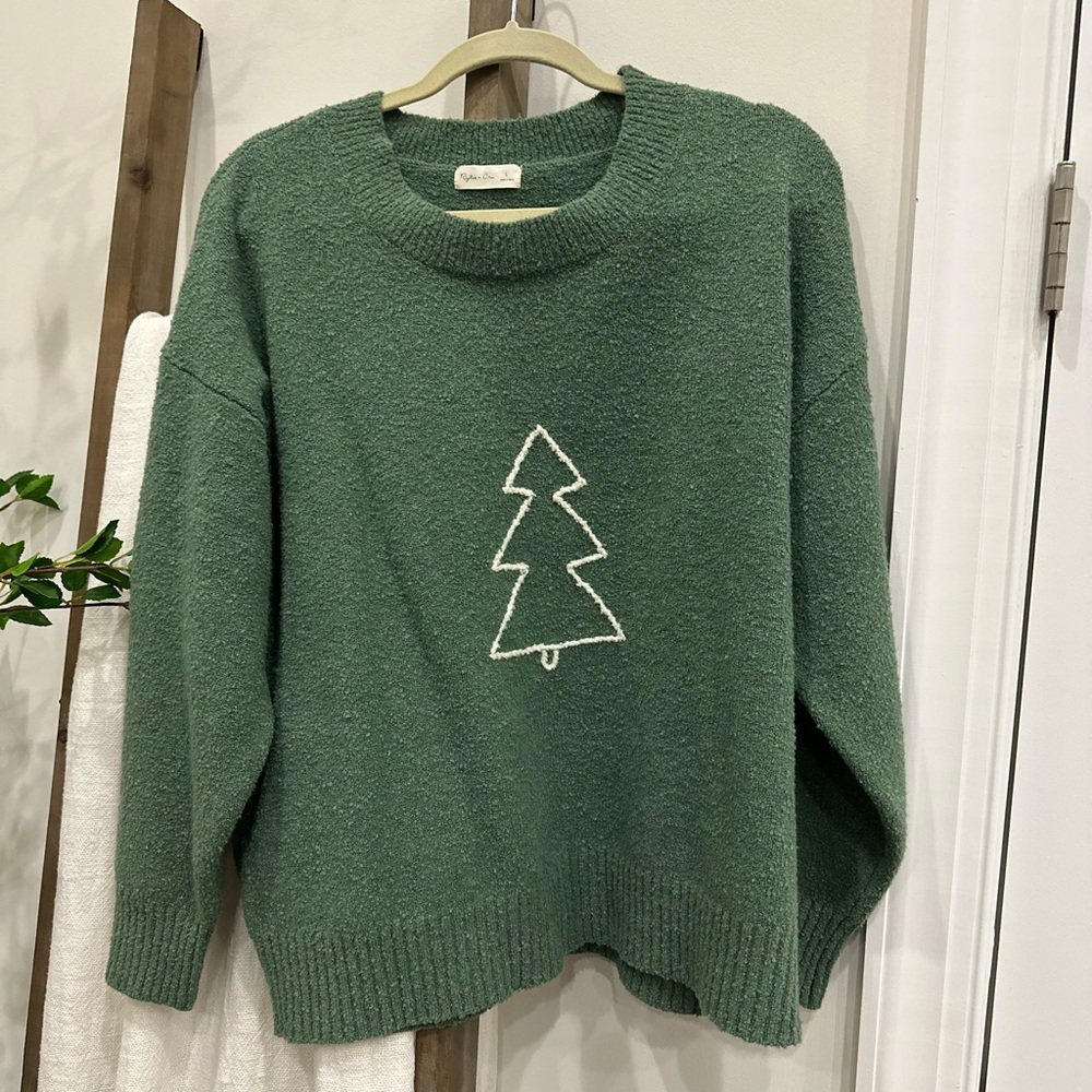 Rylee and Cru women’s Christmas Tree Sweater size Large